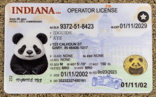 Indiana scannable card